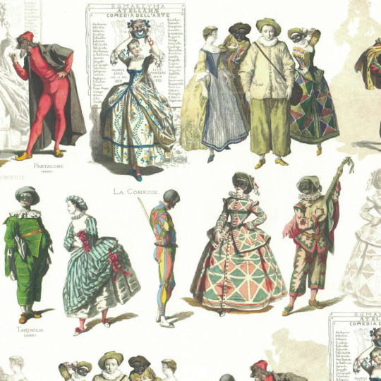 Carnevale Characters Italian Paper ~ Tassotti